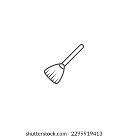  broom icon with black color