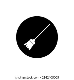 Icono de habitación en redondo negro