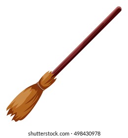 Illustration Isolated Cartoon Broom On White Stock Illustration 