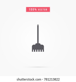 broom icon. cleaner sign