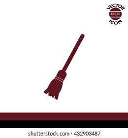 Broom Icon. Cleaning icon.
