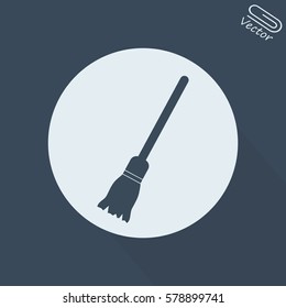 Broom Icon. Cleaning icon.