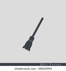 Broom Icon. Cleaning icon.