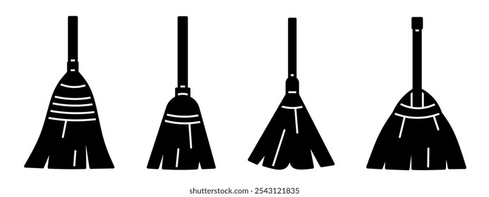 Coleção de ícones da sala. Ilustração do vetor de estoque.