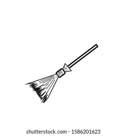 broom icon design template EPS 10