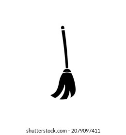 plantilla de diseño de icono de escoba vector ilustración aislada