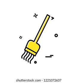 Broom icon design vector