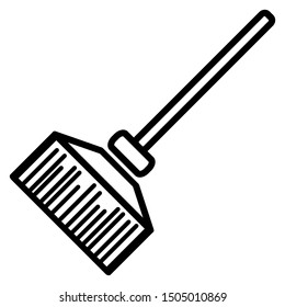 broom icon design vector template