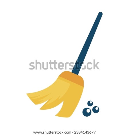 broom icon design vector template