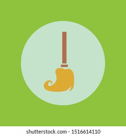 the broom icon fevtor design 