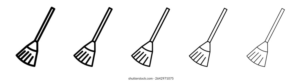 broom icon Flat design on isolated background