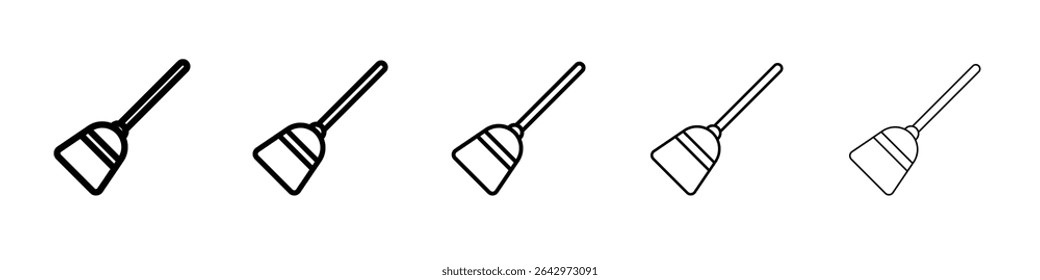 broom icon Flat design on isolated background