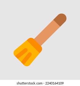 Icono de habitación en estilo plano sobre muebles, uso para presentación de aplicaciones móviles del sitio web