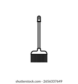 Broom icon flat style isolated. Vector