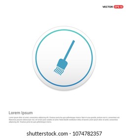broom icon. Hexa White Background icon template