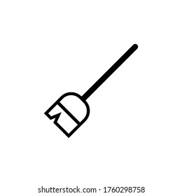 Broom Icon. Home Appliance - Vector Illustration for Design and Websites, Presentation or Application.
