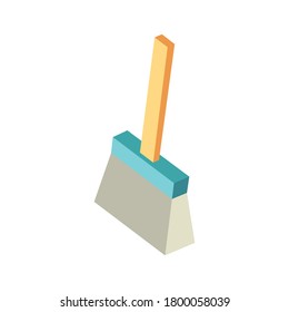 Broom Icon Illustration Graphic Isolated in White