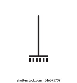 broom icon illustration isolated vector sign symbol