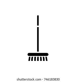 broom icon illustration isolated vector sign symbol