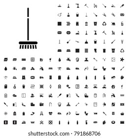Broom icon illustration isolated vector sign symbol. editable cleaning icons vector set.