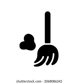gráfico vectorial de ilustración de icono de escoba