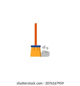 broom icon illustration vector graphic
