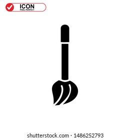 broom icon isolated sign symbol vector illustration - high quality black style vector icons
