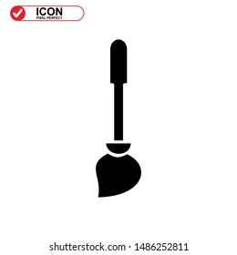 broom icon isolated sign symbol vector illustration - high quality black style vector icons

