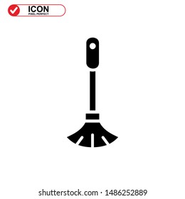 broom icon isolated sign symbol vector illustration - high quality black style vector icons
