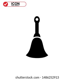 broom icon isolated sign symbol vector illustration - high quality black style vector icons
