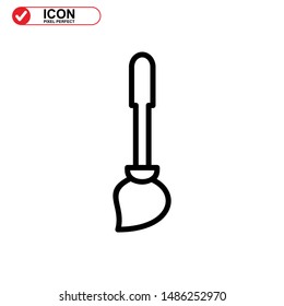 broom icon isolated sign symbol vector illustration - high quality black style vector icons
