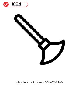 broom icon isolated sign symbol vector illustration - high quality black style vector icons
