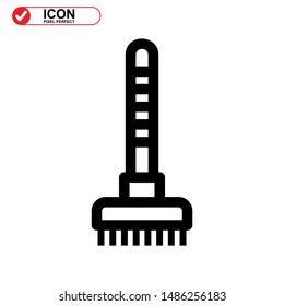 broom icon isolated sign symbol vector illustration - high quality black style vector icons
