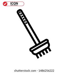 broom icon isolated sign symbol vector illustration - high quality black style vector icons
