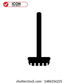 broom icon isolated sign symbol vector illustration - high quality black style vector icons
