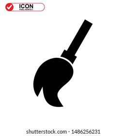 broom icon isolated sign symbol vector illustration - high quality black style vector icons
