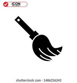 broom icon isolated sign symbol vector illustration - high quality black style vector icons
