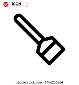 broom icon isolated sign symbol vector illustration - high quality black style vector icons
