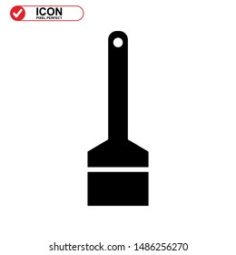 broom icon isolated sign symbol vector illustration - high quality black style vector icons
