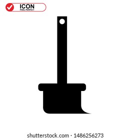 broom icon isolated sign symbol vector illustration - high quality black style vector icons
