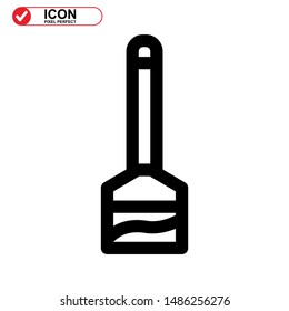 broom icon isolated sign symbol vector illustration - high quality black style vector icons
