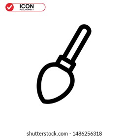 broom icon isolated sign symbol vector illustration - high quality black style vector icons
