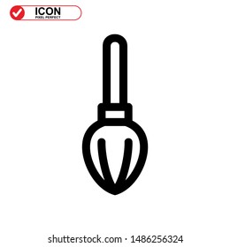 broom icon isolated sign symbol vector illustration - high quality black style vector icons
