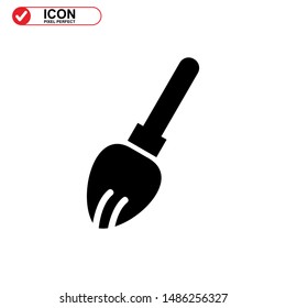 broom icon isolated sign symbol vector illustration - high quality black style vector icons
