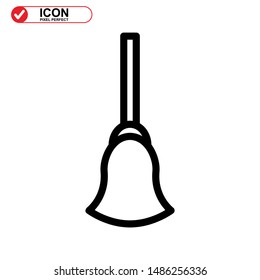 broom icon isolated sign symbol vector illustration - high quality black style vector icons
