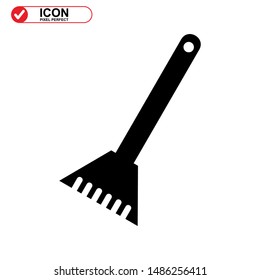 broom icon isolated sign symbol vector illustration - high quality black style vector icons
