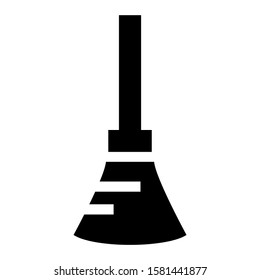 broom icon isolated sign symbol vector illustration - high quality black style vector icons
