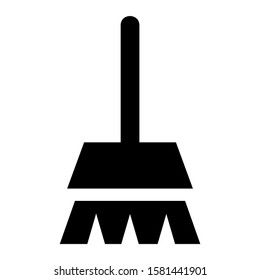 broom icon isolated sign symbol vector illustration - high quality black style vector icons
