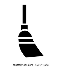 broom icon isolated sign symbol vector illustration - high quality black style vector icons
