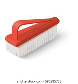 Broom icon. Isometric illustration of broom vector icon for web